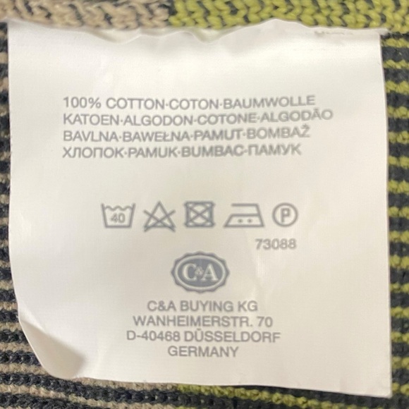 Retro 70s Striped Unisex Pullover Tan Brown Neutral Men’s Large Mock Neck Cotton - Picture 5 of 7